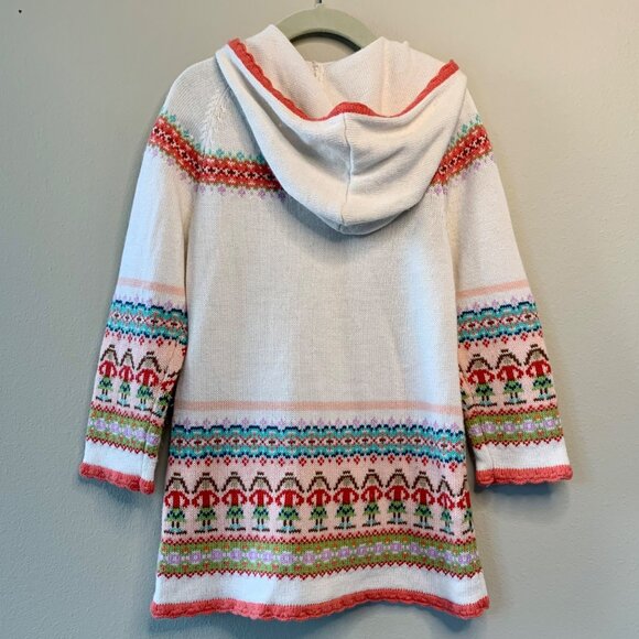 BABY GAP Nutcracker Sweater Dress Girls 5 5T Fair Isle Holiday Soft Angora Blend - Picture 2 of 7